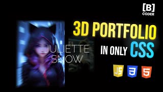 Build an Amazing 3D Developer Portfolio in CSS and Javascript [upl. by Ferrick595]