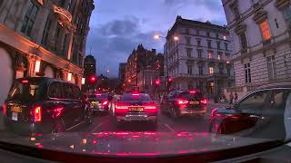 Driving Through London from Canary Wharf Time Lapse [upl. by Ferrell]