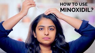 How To Use Minoxidil  Hair Regrowth  Skin Diaries [upl. by Leidgam]