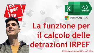 EXCEL 365 – TRUCCHI 💸 La funzione per il calcolo delle detrazioni per redditi di lavoro dipendente [upl. by Josefina]