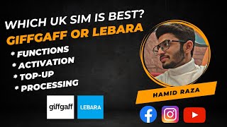 Which is Best UK Sim  Giffgaff or Lebara  How to Purchase UK Sim In Pakistan  tiktokshop [upl. by Goodspeed189]