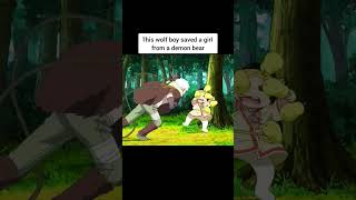 Wolf Boy saved a girl from a demon bear anime movieexplainedinhindi movie shorts [upl. by Lebasiairam380]