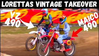 Vintage Bikes Race Loretta Lynn’s 2024 50 Plus Class Maico amp YZ 490 [upl. by Picardi]