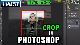 How to crop in photoshop 2024  crop in photoshop shortcut [upl. by Lleihsad]