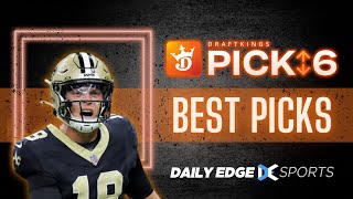 NFL DRAFTKINGS PICK6 PICKS  THURSDAY NIGHT FOOTBALL WEEK 7  10172024 [upl. by Enirtak]