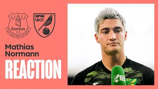 Everton 20 Norwich City  Mathias Normann Reaction [upl. by Enilorak]