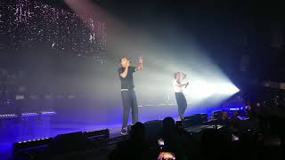 Orelsan ft Stromae  la pluie 23032018 live forest National Bruxelles [upl. by Wandie]