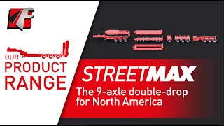 Faymonville StreetMAX the 9axle doubledrop trailer for North America [upl. by Rivard]