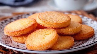 Galletas de mantequilla FÁCILES con solo 3 ingredientes [upl. by Aiekan]