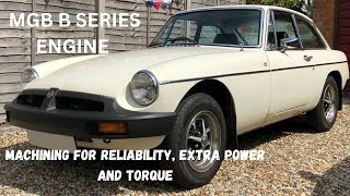 Full Engine Machining on a B series MGB GT Car Running footage also [upl. by Acyssej612]