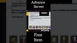 Free Fire Advance server free item review shortsvideo trending wasifgaming freefire [upl. by Dnaleel691]