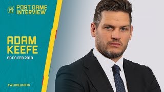 POSTGAME INTERVIEW Adam Keefe [upl. by Magdalene71]