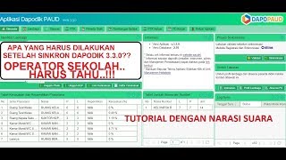 Apa yang dilakukan Operator setelah sukses syncron Dapodik PAUD 330 [upl. by Nalek]