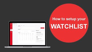 How to setup your watchlist [upl. by Annasus]