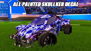 Showcasing All NEW Painted Black Market Decal Skullker  Rocket League Showcase [upl. by Reed]