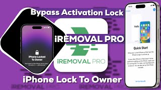 How to bypass Activation Lock iCloud unlocking  iRemoval Pro 30 update [upl. by Lasyrc236]