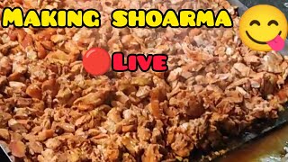 How to make shoarma Live making [upl. by Porcia588]