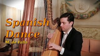 Spanish Dance n 1 De Falla La Vida Breve  Music for Harp ● Andrea Solinas [upl. by Aisena]