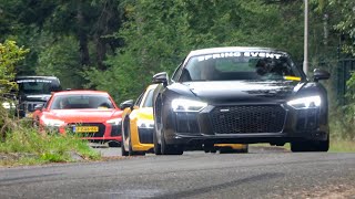 Supercars Accelerating  1050HP RS6 C8 Challenger BURNOUT 650HP M3 F80 R8 V10 1300HP C63S GT3RS [upl. by Xonk589]