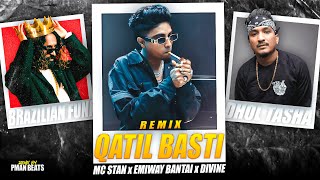 Qatil Basti Remix ft MC STAN x EMIWAY BANTAI x DIVINE Music Video  PROD BY PMAN BEATS [upl. by Lamee]