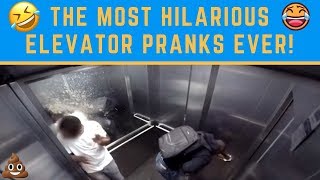 BEST ELEVATOR PRANKS COMPILATION 2018 Try Not To Laugh [upl. by Nnaeirelav688]