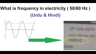 What is frequency in electricity  50 and 60 Hz Hertz  Cycle per second Hindi amp Urdu [upl. by Nomannic]