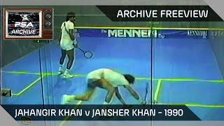 Squash Jahangir Khan v Jansher Khan  Archive Freeview [upl. by Keeler]