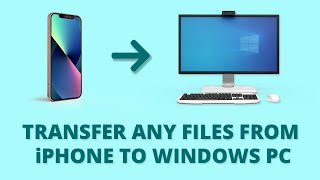 Transfer Any Files From iPhone To Windows PC  No Cable Software or Internet is Required [upl. by Kcirdot]