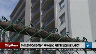 Ontario government promising rent freeze legislation [upl. by Nitza]