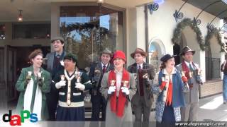 Here Comes Santa Claus  Buena Vista Street Christmas Carolers  Disney California Adventure [upl. by Fawcette313]