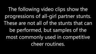 AllGirl Stunt Progressions for Coaches and Judges Clinics [upl. by Padraig147]