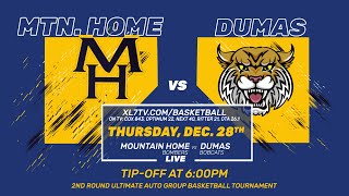 Mountain Home Bombers Basketball vs Dumas Bobcats Basketball [upl. by Helse]