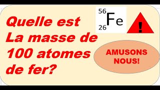 Chimie Physique Masse moléculaire masse atomique ou masse molaire et Nombre dAvogadro [upl. by Ginder]