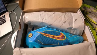 Nike Mercurial Vapor 14 Elite FG Blueprint Pack  Unboxing 👟⚽ [upl. by Neetsirhc317]