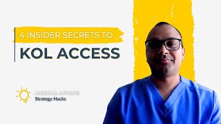 4 Insider Secrets from a Hospitalist on KOL Access [upl. by Ellenyl36]