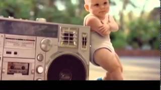 Evian Baby Dance  Black Eyed Peas Pump It [upl. by Crescantia]