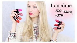 LANCÔME MATTE SHAKERS  First Impression amp Swatches [upl. by Airotkciv]