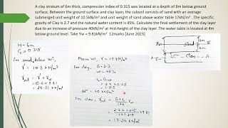 CET 204 Geotechnical Engineering I  Module 4  Solution of Previous University Questions KTU [upl. by Sikram]