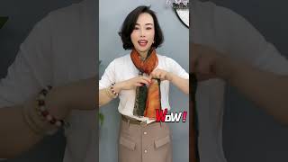 How To Wear A Scarf For Style  Top Trending Scarf Tie Method Ep1301123 scarf scarftie tieatie [upl. by Ziul279]