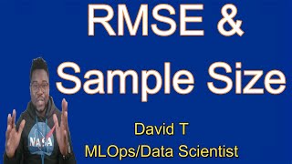 Does sample size has an impact on RMSE Root Mean Square Error [upl. by Anem]