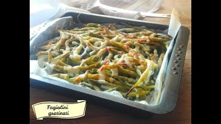 Fagiolini gratinati al forno Ricetta facile e veloce per un contorno gustoso [upl. by Mariande]