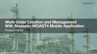 MOAST4  Work Order Creation amp Management with Massetic MOAST4 Mobile Application [upl. by Ahsinar]