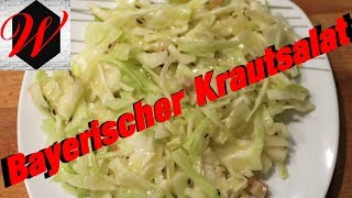 Bayerischer Krautsalat einfach schnell und lecker selber machen [upl. by Oicnedif]