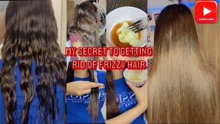 DRY amp FRIZZY HAIR😤My Secret to getting Rid of Dry amp Frizzy Hair Mask Must Try✅ [upl. by Ahseek]