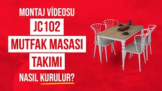 Rani JC102 Mutfak Masa Sandalye Takımı  Montaj Kurulum Videosu [upl. by Hanover]