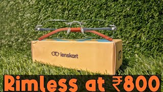 📛 Lenskart air Rimless Eyeglasses 🤓 At Just ₹800 Unboxing mrkholu lenskart unboxing [upl. by Zared936]