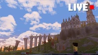 More Landscaping  Minecraft Survival 120 LIVE [upl. by Olivia132]