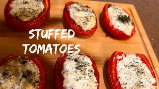 Stuffed tomatoes recipe easy and tasty recipe tomato stuffedtomatoes yummy easyrecipes feast t [upl. by Ruffina]