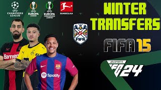 FIFA 15 PATCH EA SPORTS FC 24  WINTER TRANSFERS 202324  DETALLES GRAFICOS [upl. by Nalid]