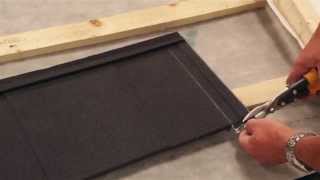 Fixing  Installing Lightweight Roofing Installing Shingle Tiles for Gable End [upl. by Anaj]